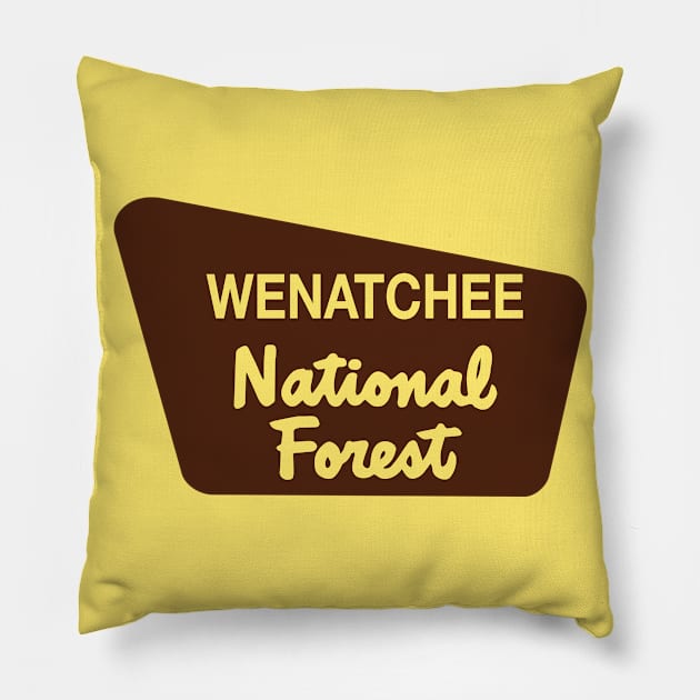 Wenatchee National Forest Pillow by nylebuss