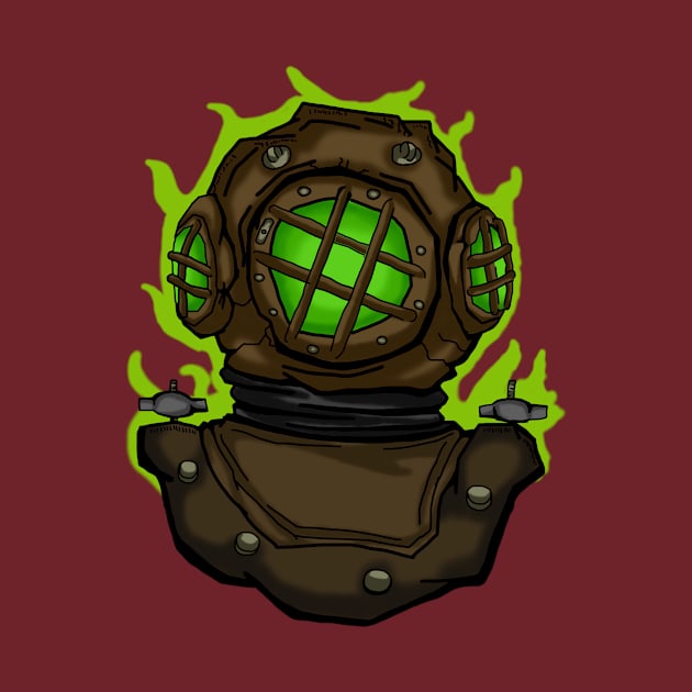 Radioactive diver helmet by Super-TS