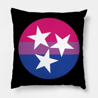 Tennessee Flag Bisexual Pride Shirt, TN Flag, LGBT, LGBTQIA, Rainbow, Pansexual, Asexual, Pride flag, Gay, Lesbian, Trans, Queer, Nashville, Memphis, Chattanooga Pillow