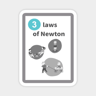 Art! Three laws of Newton Magnet