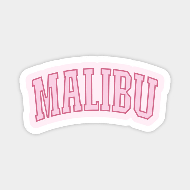 Preppy Varsity Pink Malibu California Sweatshirt