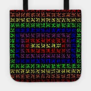 Rainbow Rectangle Pattern Tote