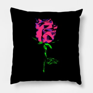 Pink rose Pillow