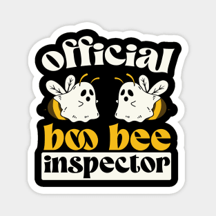 Official boo bee inspector Halloween Magnet
