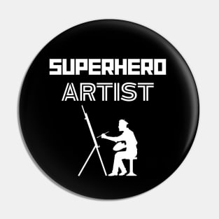 Superhero Artist Pin