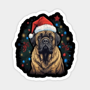 English Mastiff Christmas Magnet