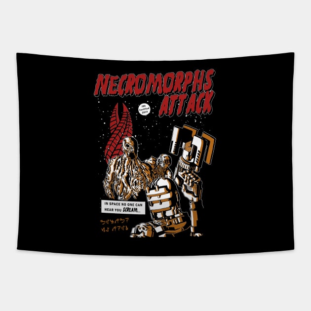 Necromorphs Attack Tapestry by JailbreakArts