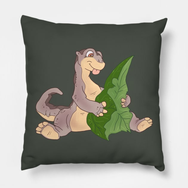 Little Foot's Tree Star Pillow by sky665