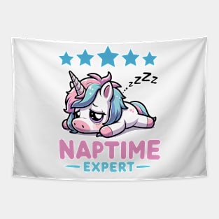 Naptime Expert Unicorn Tapestry