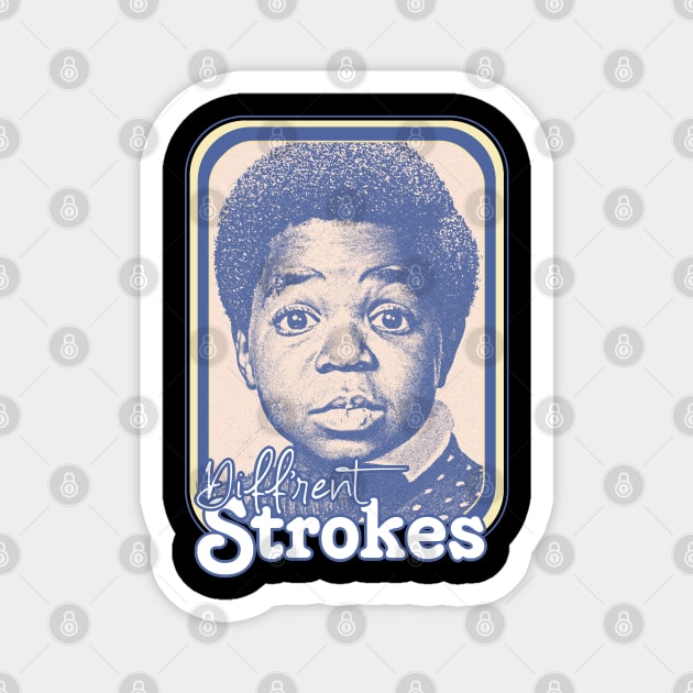 Diff'rent Strokes  // Retro 80s Aesthetic Fan Design Magnet by DankFutura