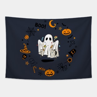 Boo Halloween Tapestry