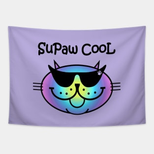 SuPaw CooL - rainbow Tapestry