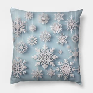 Classic Paper Snowflakes Pillow