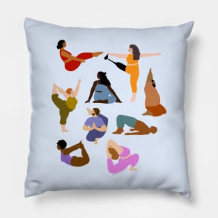 Rainbow yogis Pillow