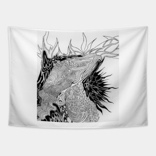 Flowing ink energy Tapestry