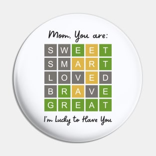 Cute Word Game for Mothers Day Pin