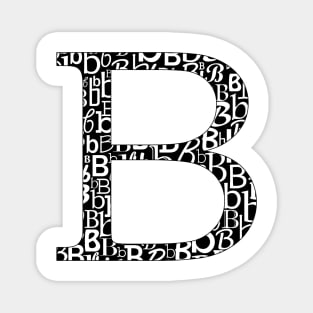 B Filled - Typography Magnet