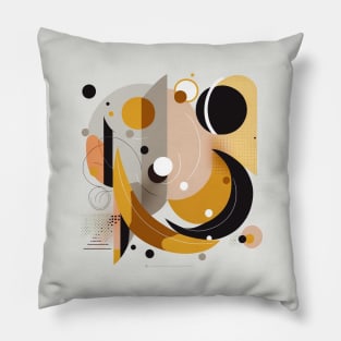 Flat Abstract Retro Geometry Pillow