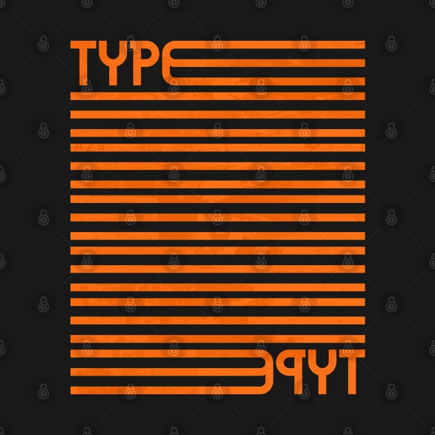 Type Stripes (Orange) by John Uttley