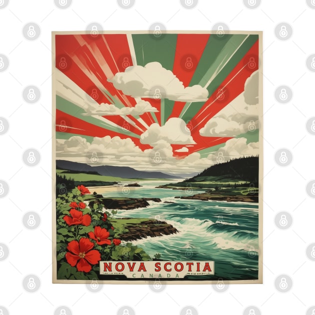 Nova Scotia Canada Vintage Poster Tourism by TravelersGems