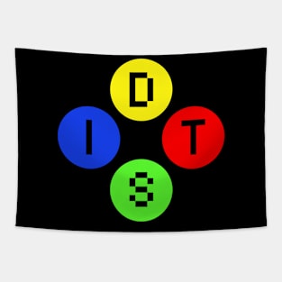 Dits on Gaming (Button Logo) Tapestry