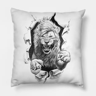 The Wild Lion Pillow