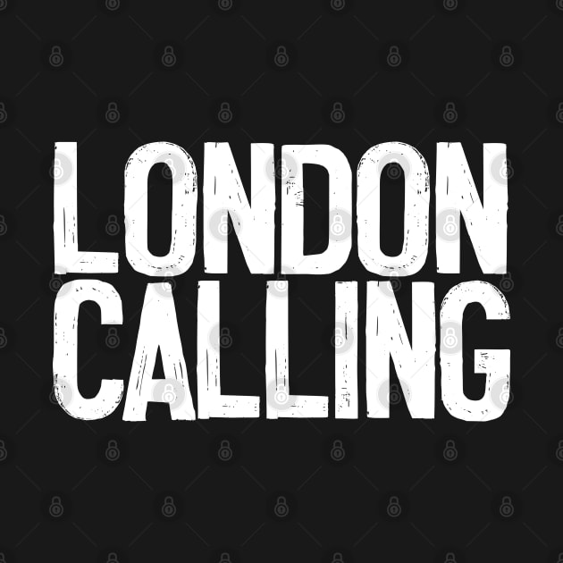 The Clash - London Calling Typography Design by DankFutura