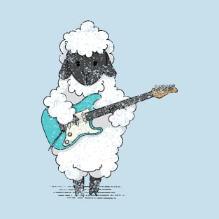 Vintage Ewe Rock - Guitar Sheep T-Shirt