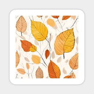 Autumn Leaves Pattern 6 Magnet