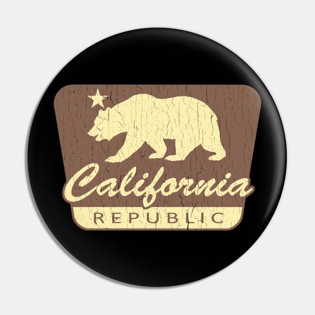 California Republic (vintage park style) Pin by robotface