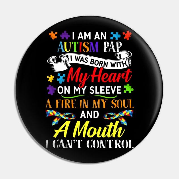 I Am An Autism Pap Pin by hony.white