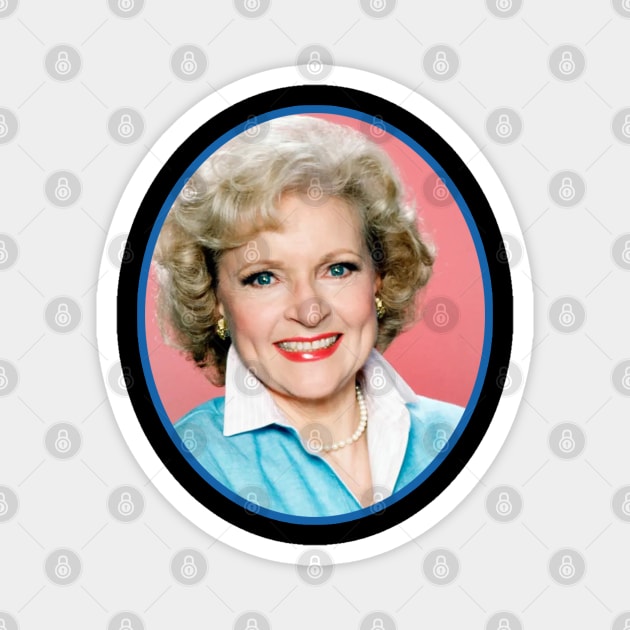 betty white - artdrawing #8 Magnet by Yakinlah Artisan Designs