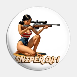 Sniper Girl Pin