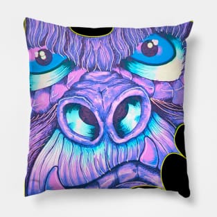 Purple Gorilla Face Pillow