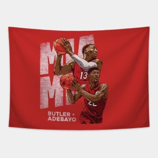 Jimmy Butler & Bam Adebayo Miami Duo Tapestry