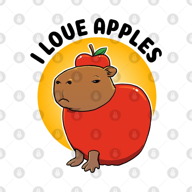 I love apples Capybara by capydays