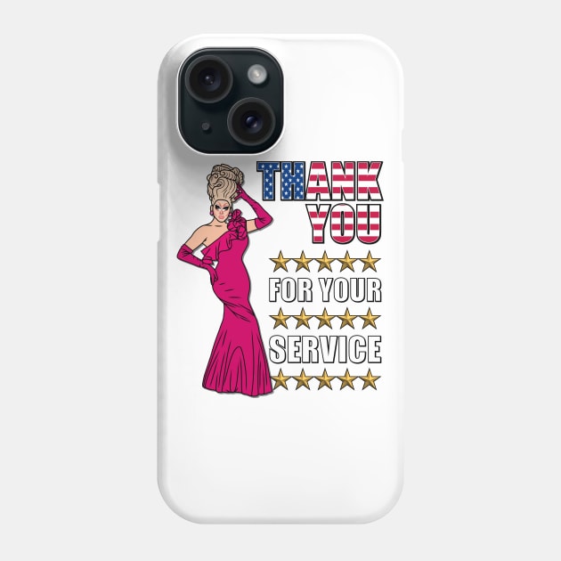 Thank You For Your Service - Funny Drag Meme Phone Case by Football from the Left