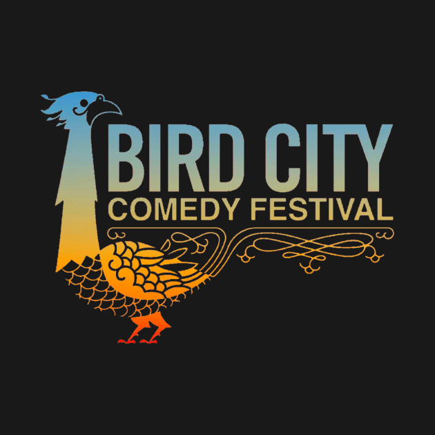 Old School Logo in Sunset by BirdCityComedyFestival