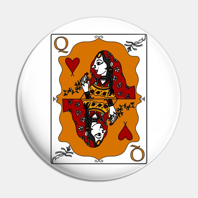 Indian Queen Of Hearts Desi Girl Pin by panco