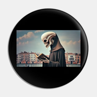 Alien Monk Pin