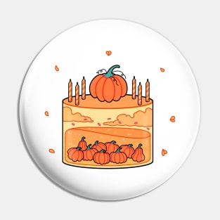 Aesthetic pumpkin patch spice birthday cake Pin