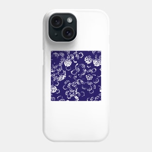 Blue Batik Bubble Waves Phone Case