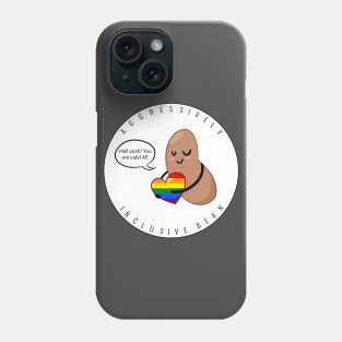 Rainbow Pride: Aggressively Inclusive Bean Phone Case