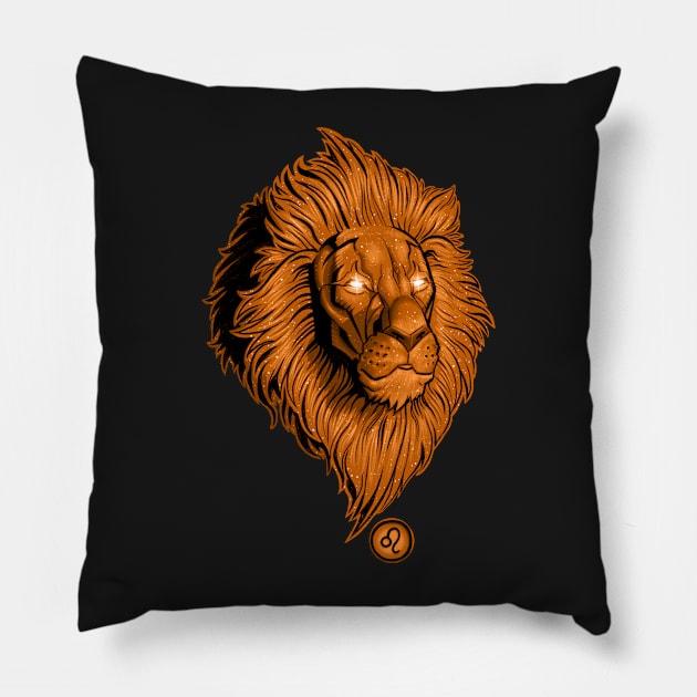 Leo Astrology Pillow by Robbgoblin