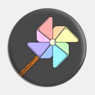 cute colorful pinwheel Pin