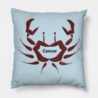 Cancer Zodiac Crab Pillow