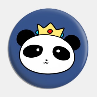 Crown Panda Face Pin