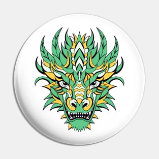 Head of green dragon Pin