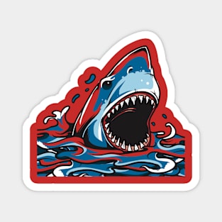 shark in the sea Magnet