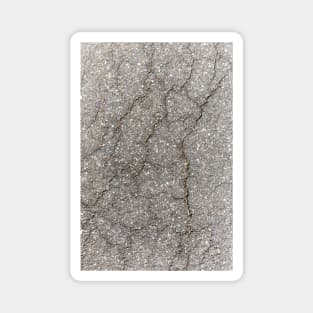 Cracked Asphalt Surface Magnet